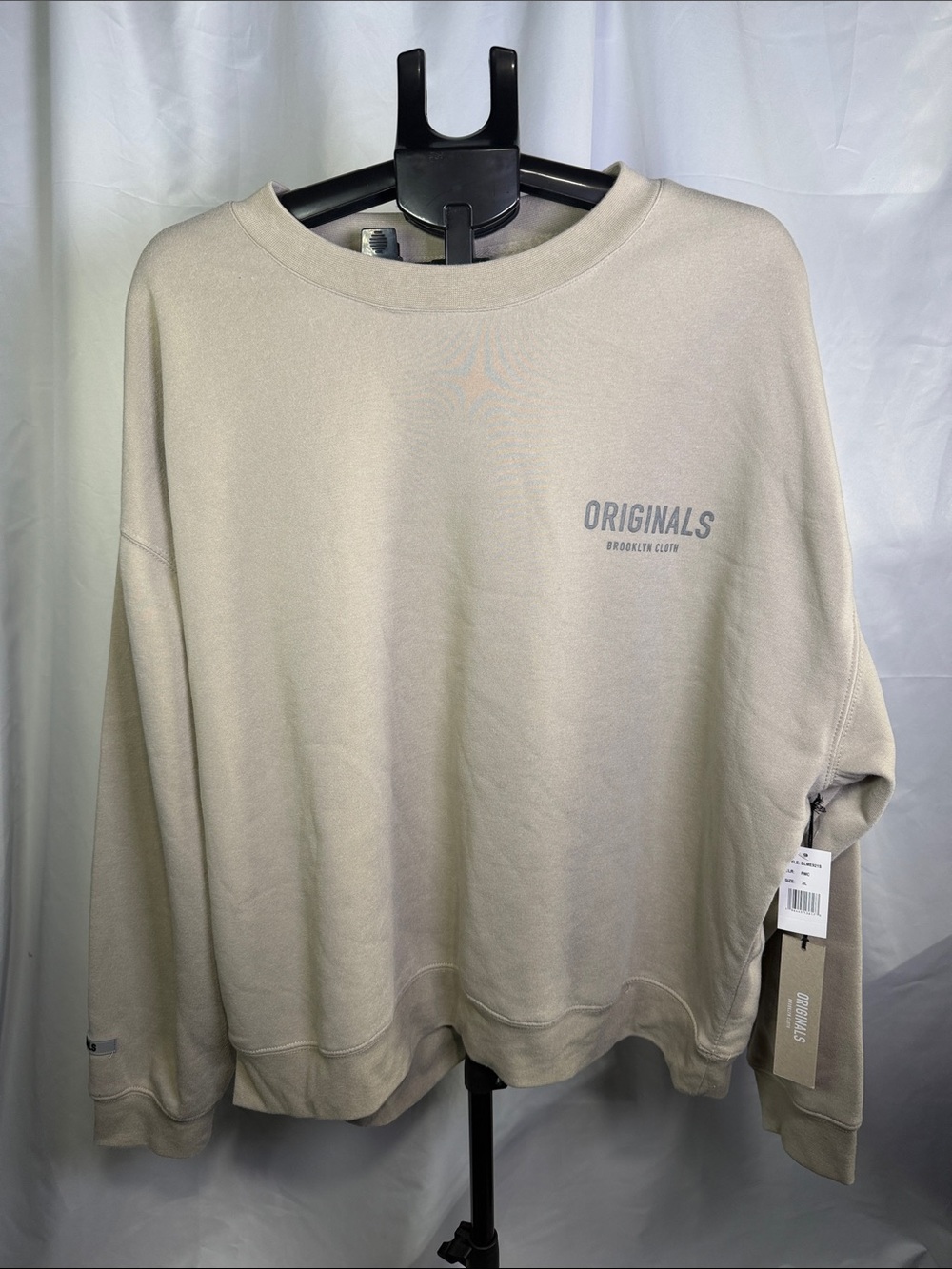 Men's Crewneck Sweatshirt in Light Beige